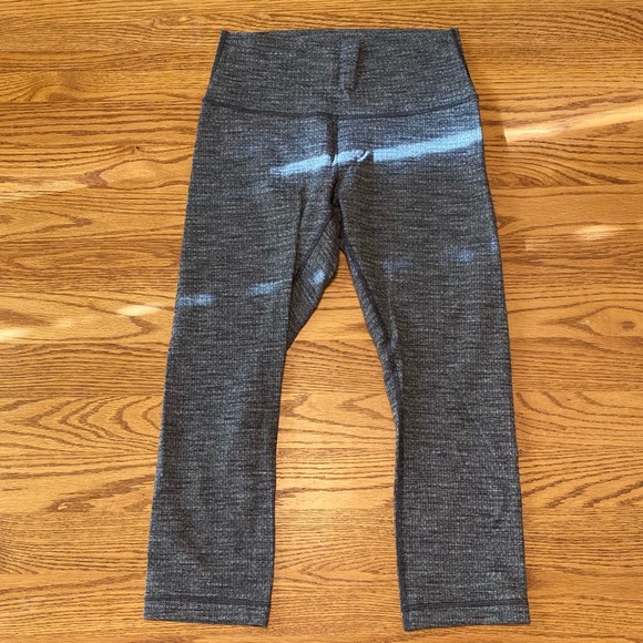 lululemon athletica Pants - Heather gray Lululemon Wunder Under Crop legging